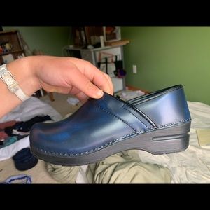 Blue sanita clogs size 39